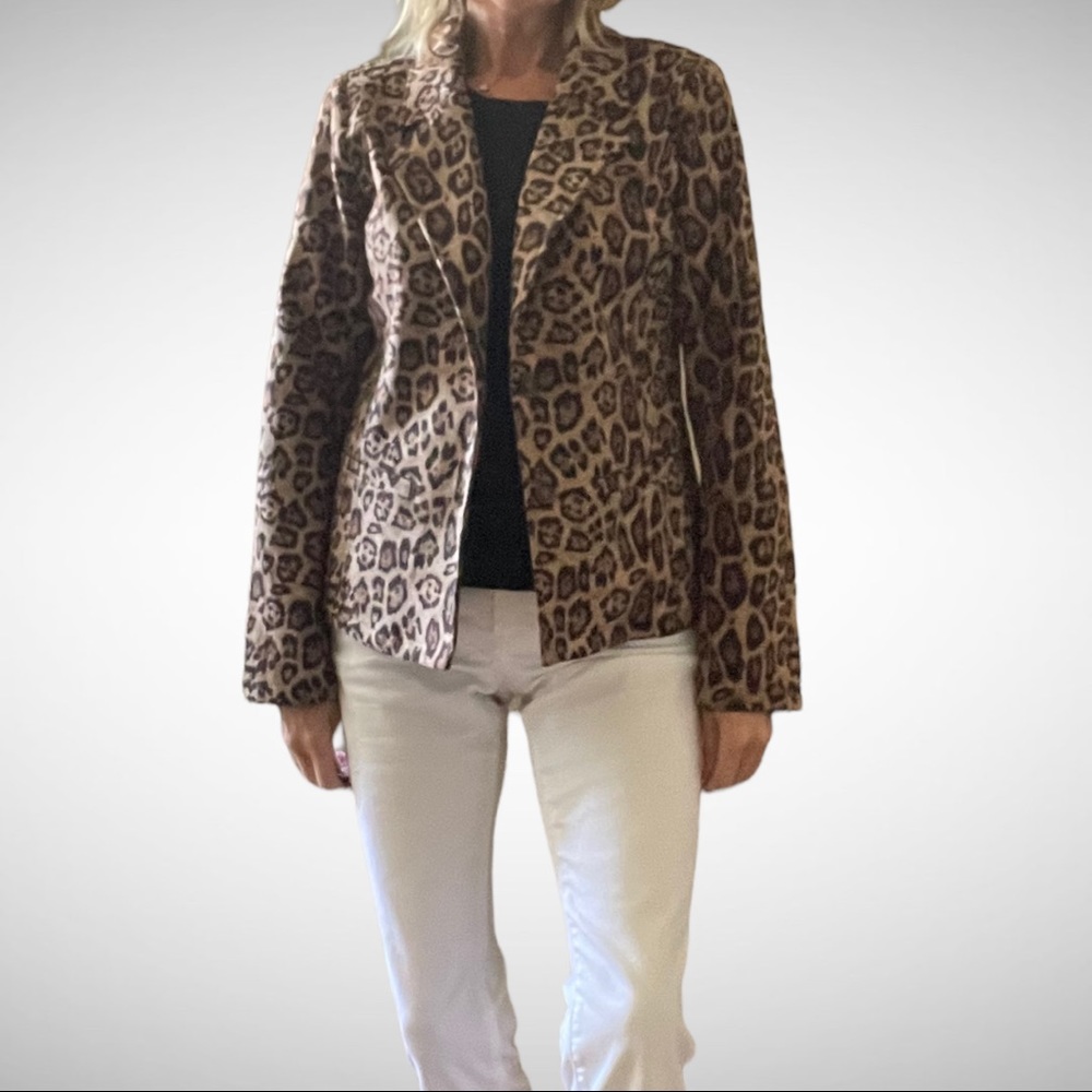 Mystree Animal Print Blazer S